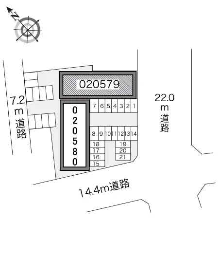 恵庭市泉町 月極駐車場